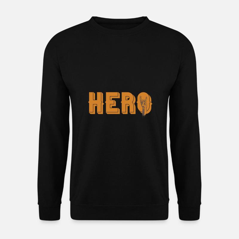 Hero Rock Hand - Unisex Pullover - Schwarz