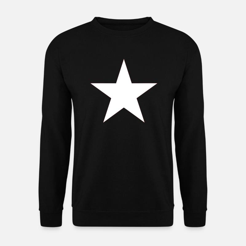 Ein weißer Stern - Unisex Pullover - Schwarz