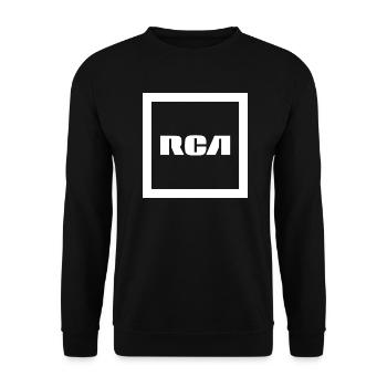 RCA Logo Classique - Sweat-shirt Unisexe - noir - Devant - Alina (178cm) & Michal (187cm)