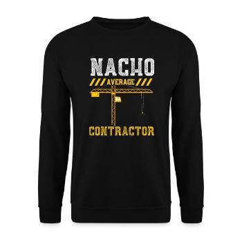 Nacho Average Contractor - Unisex Pullover - Schwarz - Vorne - Alina (178cm) & Michal (187cm)