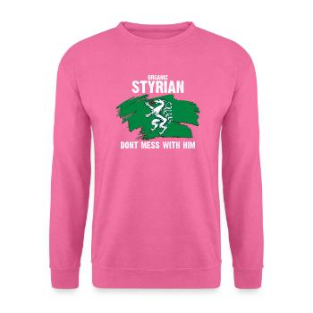 organic Styrian - bio Steirer - Steiermark - Unisex Pullover - Pink - Vorne