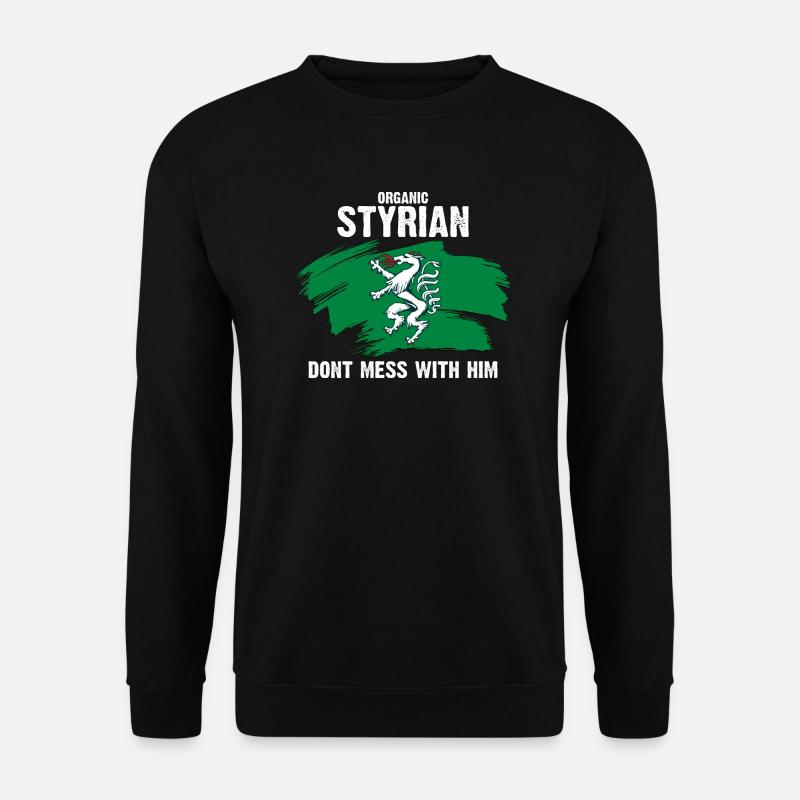 organic Styrian - bio Steirer - Steiermark - Unisex Pullover - Schwarz