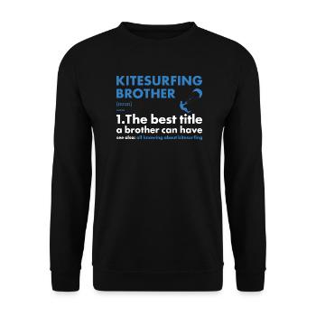Sport Brother Kitesurfing - Unisex Sweatshirt - black - Front - Alina (178cm) & Michal (187cm)