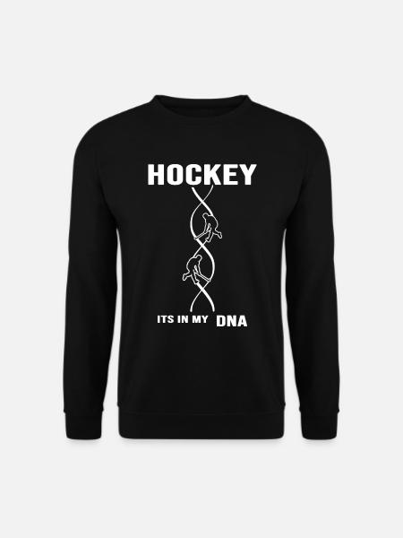 Feldhockey Hockey "Hockey-DNA" Hockeyspieler - Unisex Pullover - Schwarz
