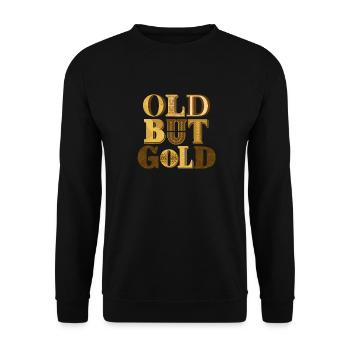 Old But Gold - Unisex Sweatshirt - black - Front - Alina (178cm) & Michal (187cm)