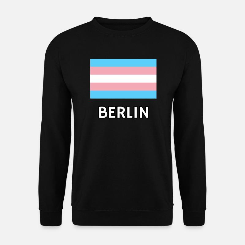 Trans Pride Flag Berlin - Unisex Sweatshirt - black