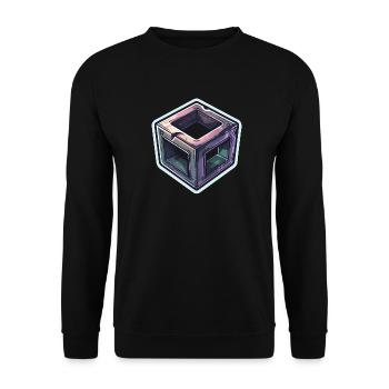 Mystic Cube - Unisex Pullover - Schwarz - Vorne - Alina (178cm) & Michal (187cm)