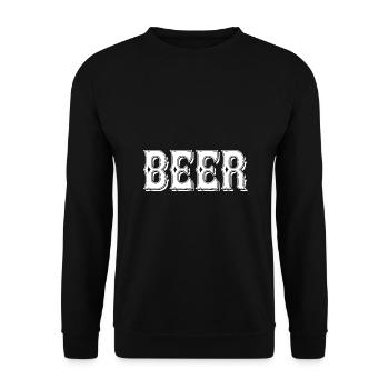 Beer - Unisex Pullover - Schwarz - Vorne - Alina (178cm) & Michal (187cm)
