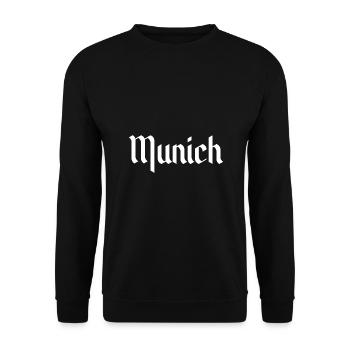Munich - Unisex Sweatshirt - black - Front - Alina (178cm) & Michal (187cm)