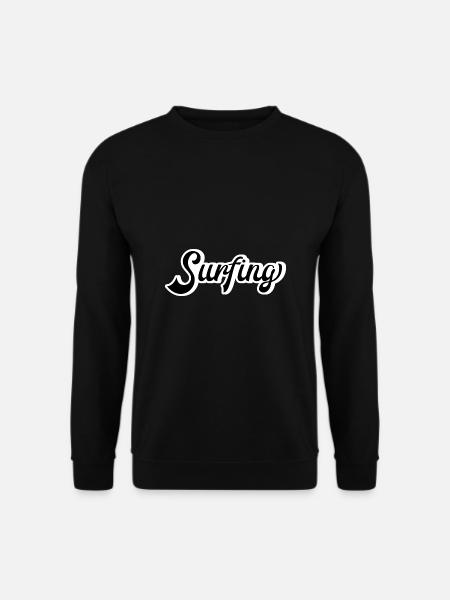 Surfing - Unisex Pullover - Schwarz