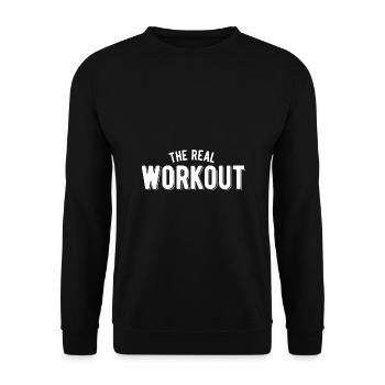 Le vrai entraînement - Sweat-shirt Unisexe - noir - Devant - Alina (178cm) & Michal (187cm)