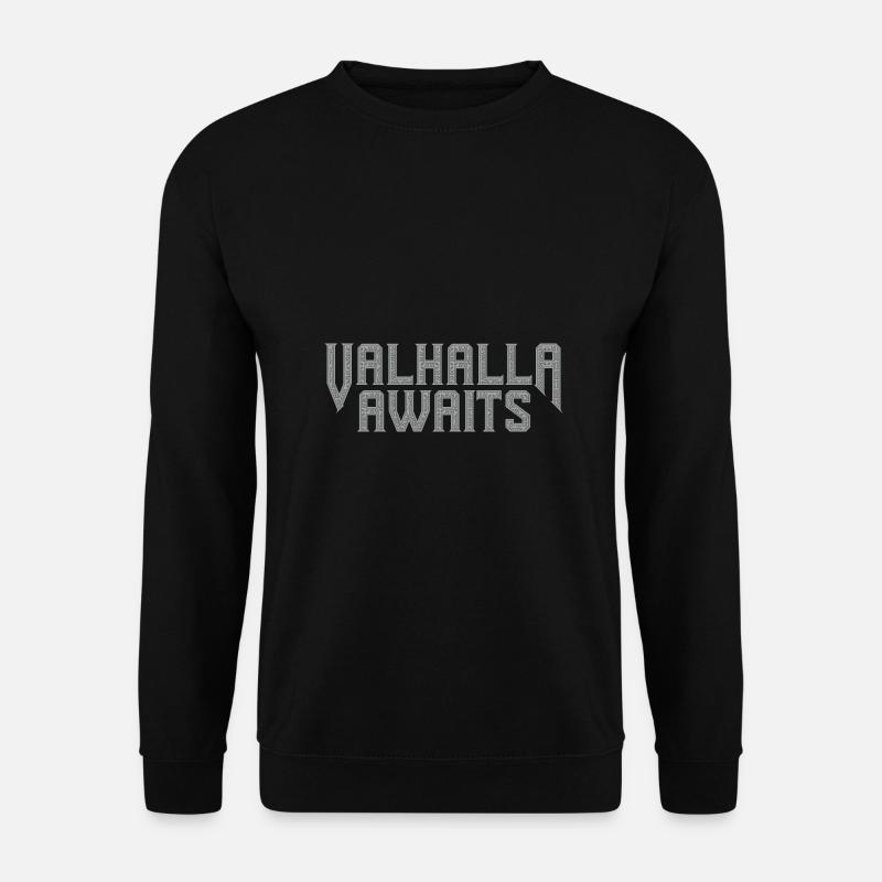 Valhalla Awaits - Unisex Pullover - Schwarz
