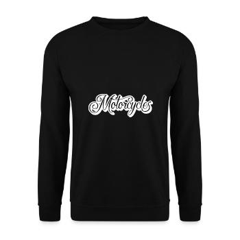 Motocyclette - Sweat-shirt Unisexe - noir - Devant - Alina (178cm) & Michal (187cm)