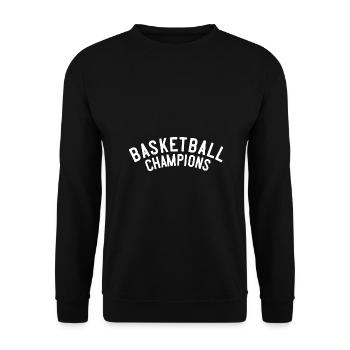 Basketball Champions - Unisex Pullover - Schwarz - Vorne - Alina (178cm) & Michal (187cm)