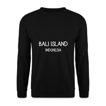 Bali Island - Unisex Pullover - Schwarz - Vorne - Alina (178cm) & Michal (187cm)