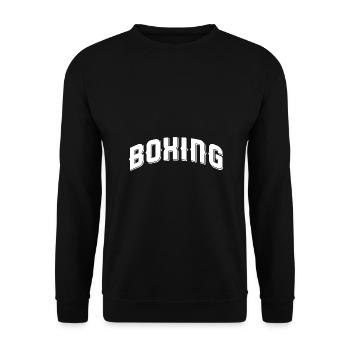 Boxing - Unisex Pullover - Schwarz - Vorne - Alina (178cm) & Michal (187cm)