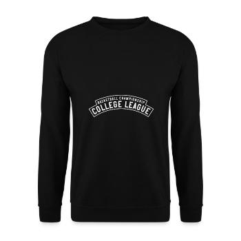 Championnat de basket-ball College League - Sweat-shirt Unisexe - noir - Devant - Alina (178cm) & Michal (187cm)