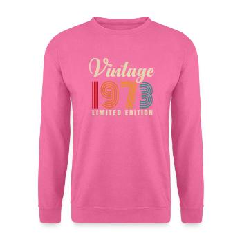 JAHRGANG 1973. 48. GEBURTSTAG - Unisex Pullover - Pink - Vorne