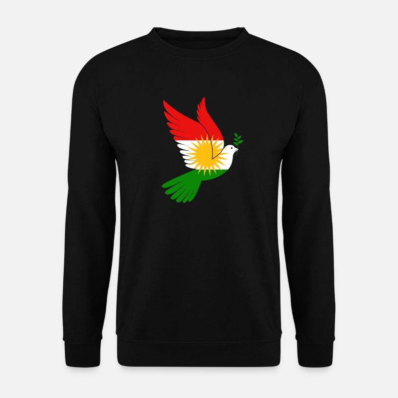 Taube Kurdistan Peace - Unisex Pullover - Schwarz