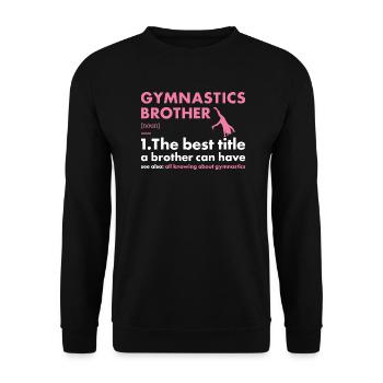 Sport Brother Gymnastics - Unisex Pullover - Schwarz - Vorne - Alina (178cm) & Michal (187cm)