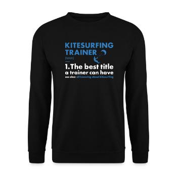 Sport Trainer Kitesurf - Sweat-shirt Unisexe - noir - Devant - Alina (178cm) & Michal (187cm)