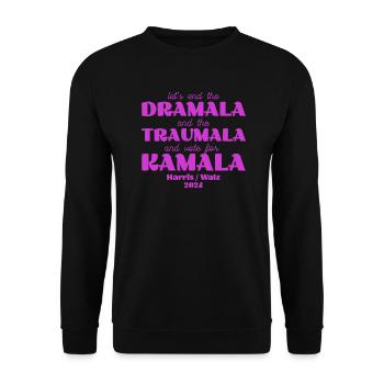 Ensemble, nous pouvons mettre fin au drame et au traumatisme - Sweat-shirt Unisexe - noir - Devant - Alina (178cm) & Michal (187cm)
