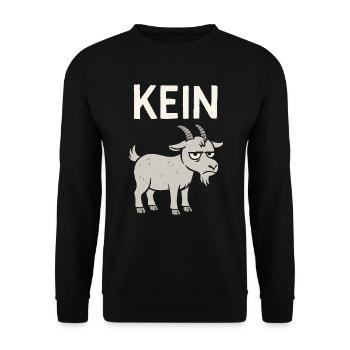 Lustiger Spruch Witzig Kein Bock Geschenkidee - Unisex Pullover - Schwarz - Vorne - Alina (178cm) & Michal (187cm)