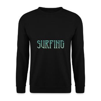 Surfing - Unisex Pullover - Schwarz - Vorne - Alina (178cm) & Michal (187cm)