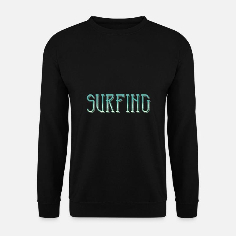 Surfing - Unisex Pullover - Schwarz