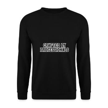 Crafted by Professionals - Unisex Sweatshirt - black - Front - Alina (178cm) & Michal (187cm)