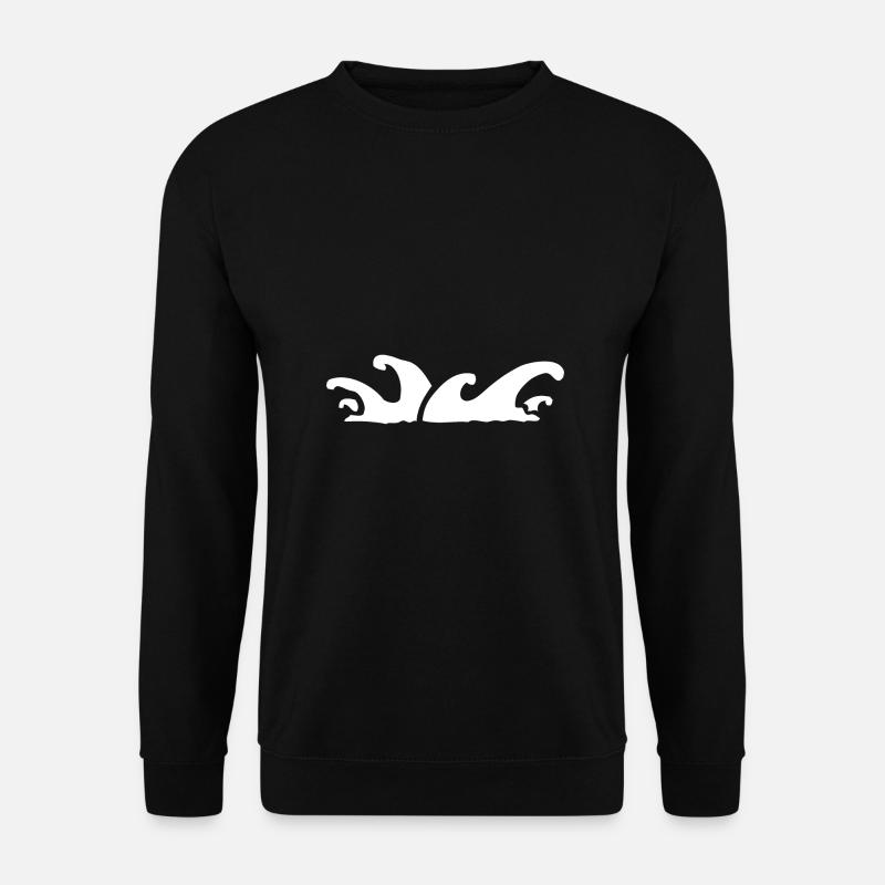 Wellen Meer - Unisex Pullover - Schwarz
