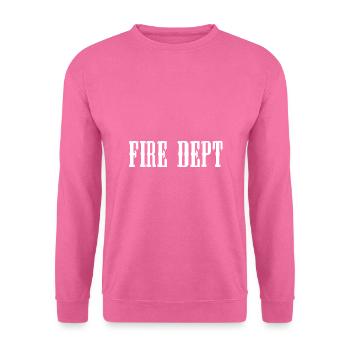 Service des incendies - Sweat-shirt Unisexe - rose - Devant