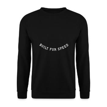 Built for speed - Unisex Sweatshirt - black - Front - Alina (178cm) & Michal (187cm)
