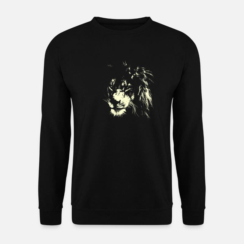 Léo AFRIQUE CAT SAVANNE - Sweat-shirt Unisexe - noir
