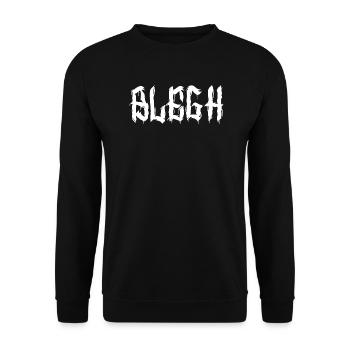 Blegh Metalcore Deathcore - Unisex Pullover - Schwarz - Vorne - Alina (178cm) & Michal (187cm)