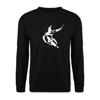 Gladiator T-Shirt - Unisex Pullover - Schwarz - Vorne - Alina (178cm) & Michal (187cm)
