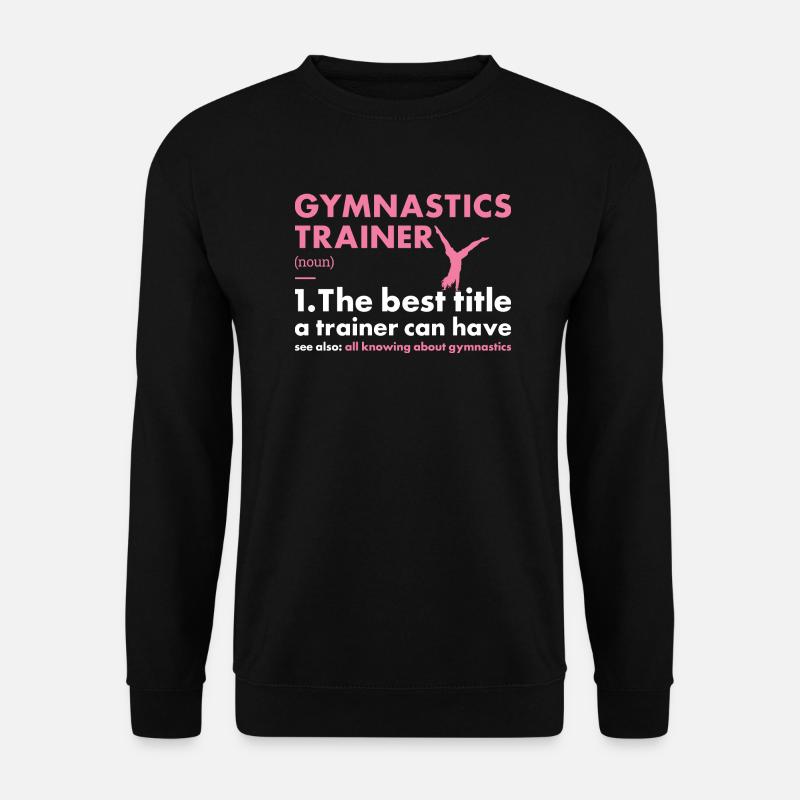 Sport Trainer Gymnastics - Unisex Pullover - Schwarz