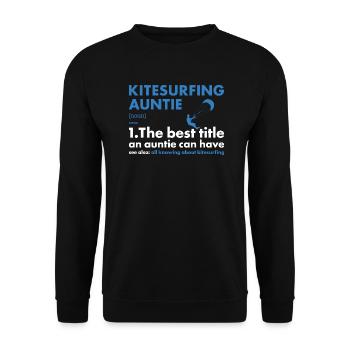Sport Auntie Kitesurf - Sweat-shirt Unisexe - noir - Devant - Alina (178cm) & Michal (187cm)