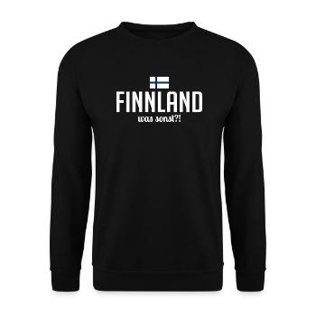 Finlande quoi d’autre dire vacances en Scandinavie - Sweat-shirt Unisexe - noir - Devant - Alina (178cm) & Michal (187cm)