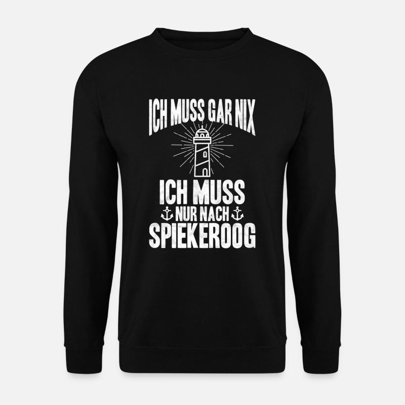Spiekeroog - Unisex Pullover - Schwarz