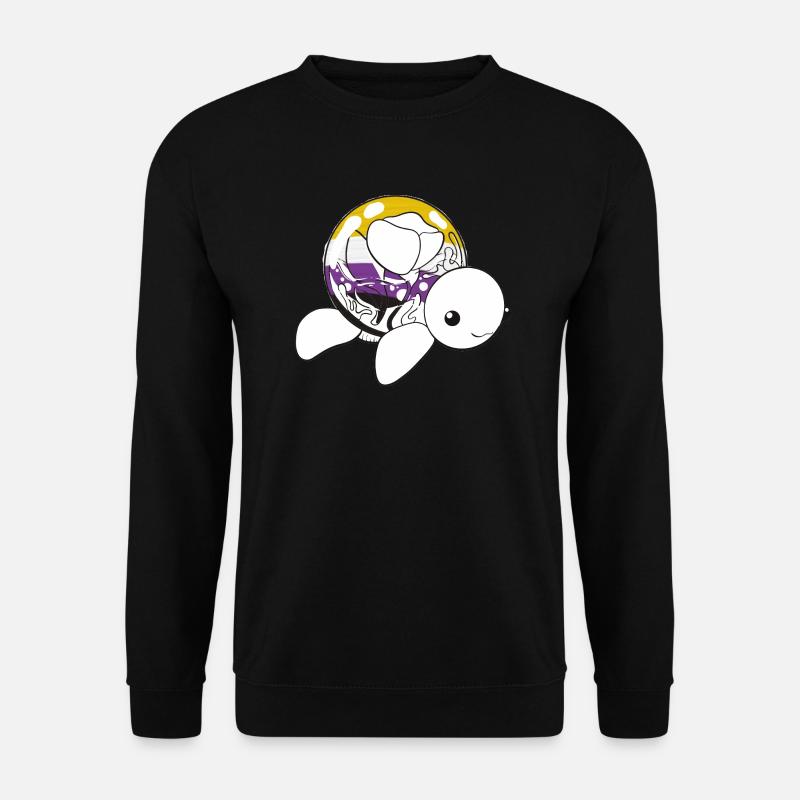 Non binary turtle - Unisex Sweatshirt - black