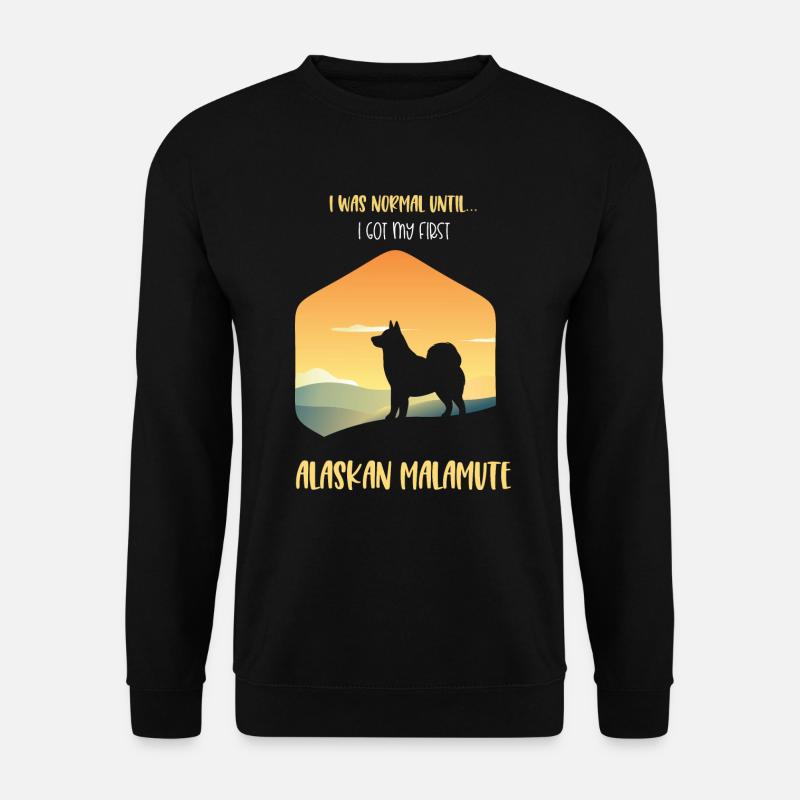 Alaskan Malamute Dog - Unisex Sweatshirt - black