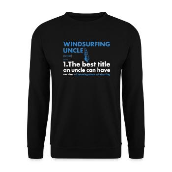 Sport Uncle Windsurfing - Unisex Sweatshirt - black - Front - Alina (178cm) & Michal (187cm)