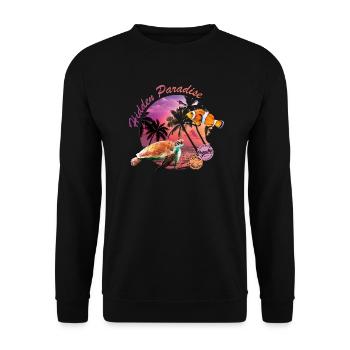 Hidden Paradise - Unisex Pullover - Schwarz - Vorne - Alina (178cm) & Michal (187cm)