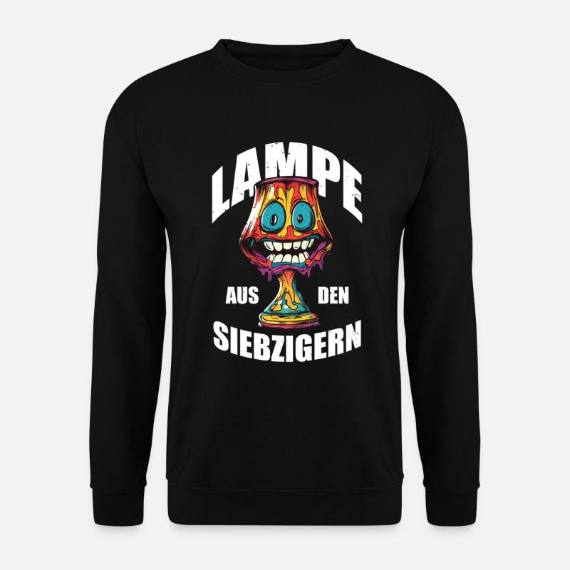 Möbelstück - Lampe aus den 70ern - Après-Ski Party - Unisex Pullover - Schwarz