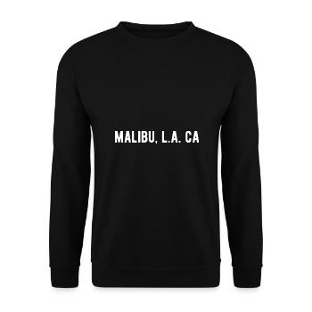 Malibu LA CA - Unisex Sweatshirt - black - Front - Alina (178cm) & Michal (187cm)