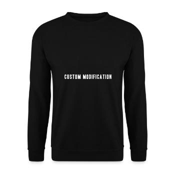 Custom Modification - Unisex Sweatshirt - black - Front - Alina (178cm) & Michal (187cm)