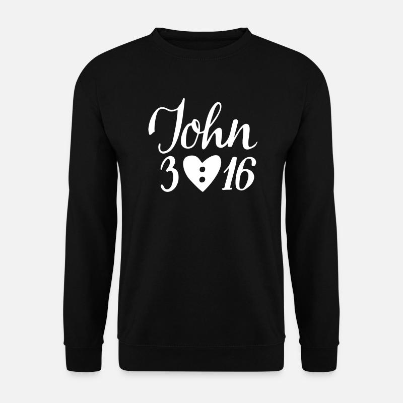 John 3 16 - Unisex Sweatshirt - black