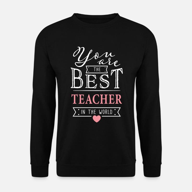 Bester Lehrer Dankeschön Abschiedsgeschenk Lehrer - Unisex Pullover - Schwarz