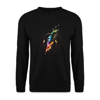Neon DJ Rave Party - Sweat-shirt Unisexe - noir - Devant - Alina (178cm) & Michal (187cm)
